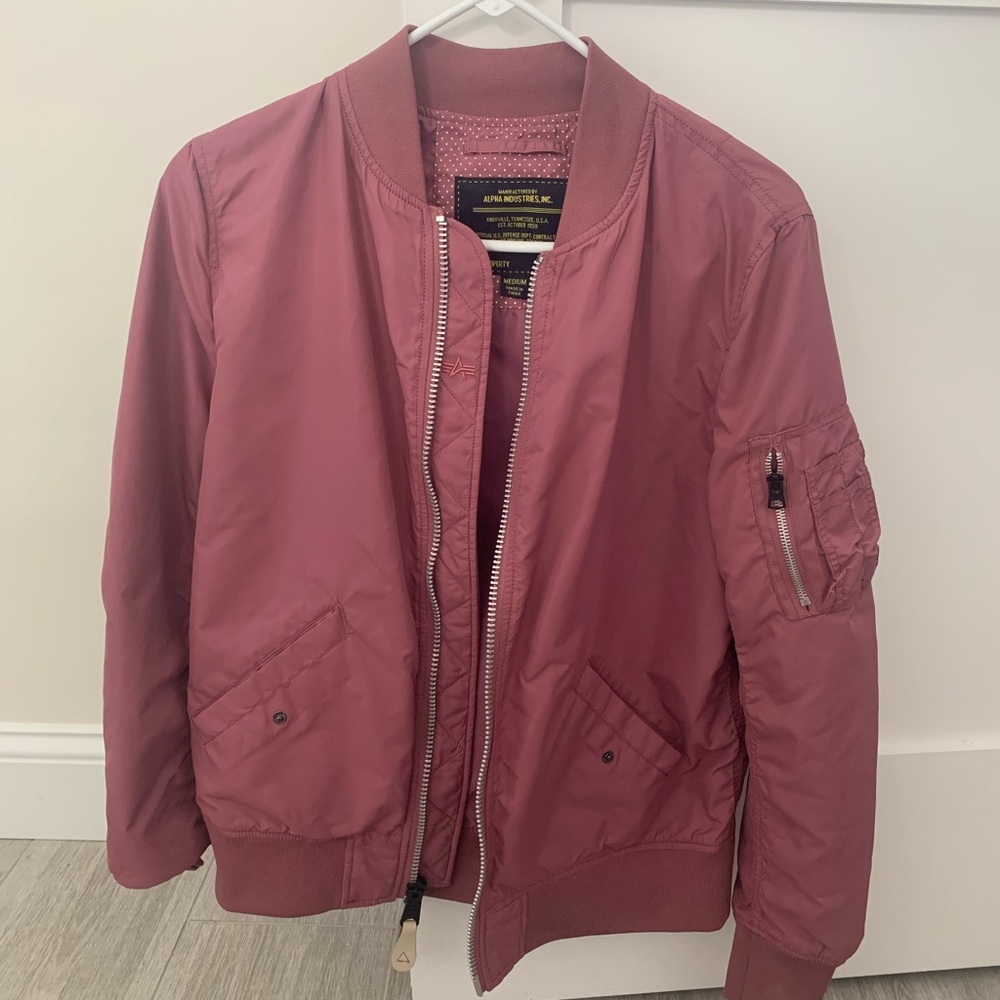 Pink MA - 1 Bomber Jacket